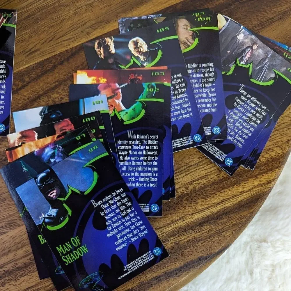 Batman Forever Fleer Ultra 95 Complete 149 Cards Trading Card Set 1999 DC Comics